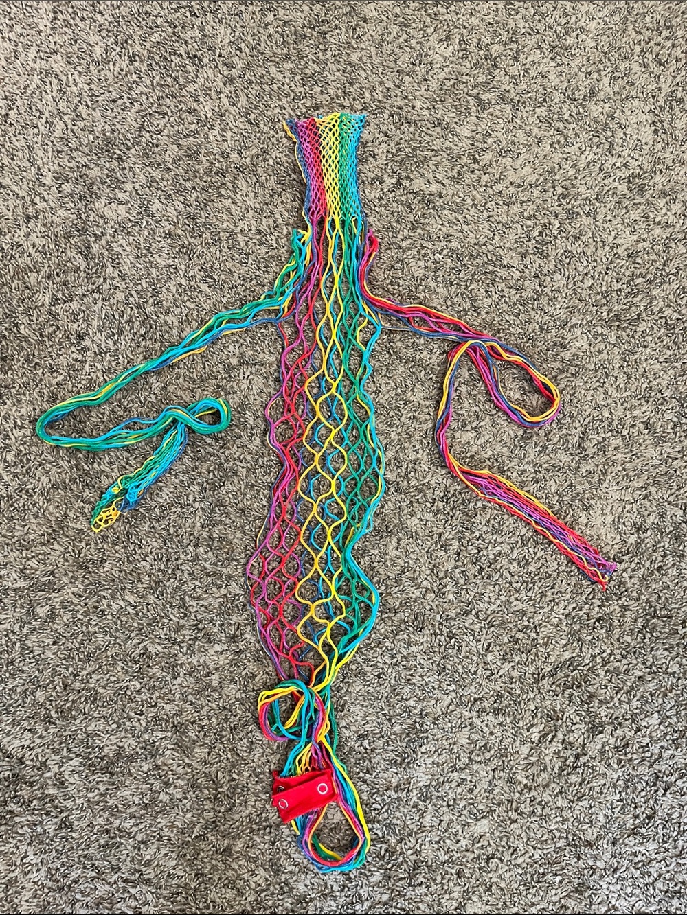 Rainbow Mesh Bodysuit in Multicolor